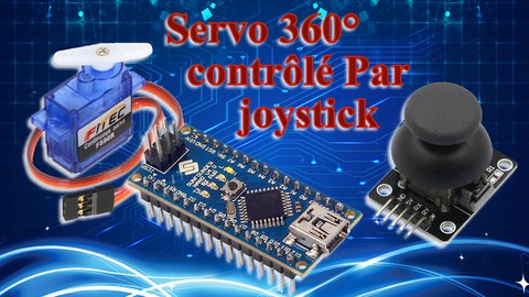 arduino servo 360 FS90R et joystick KY-023 