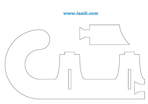 luge apéritif en carton à imprimer petit modèle page 1