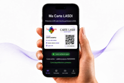 Carte LASDI numérique accessible directement sur un téléphone