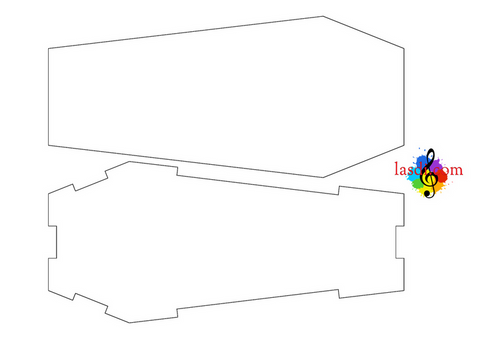 cercueil en carton à imprimer structure base