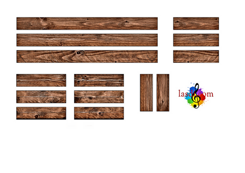 cercueil en carton à imprimer texture bois 2