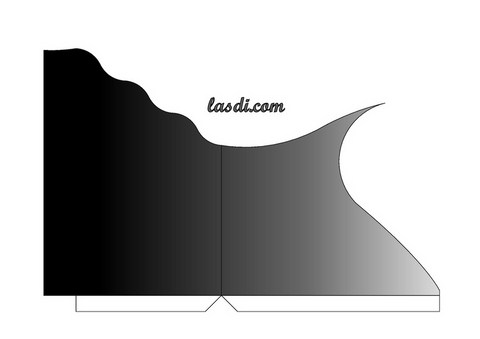 range-courrier en carton à imprimer modèle gris noir coté droit