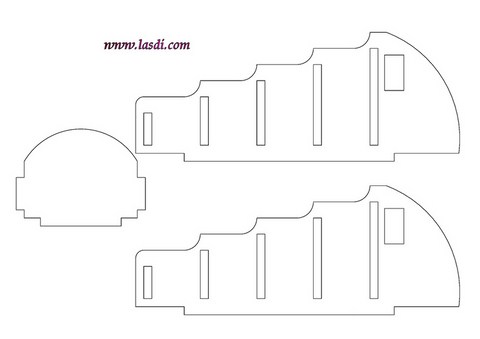 range télécommande en carton à imprimer côté avec emplacement moteur