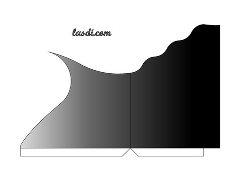 range-courrier en carton à imprimer modèle gris noir coté droit