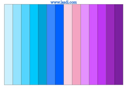 guirlande en papier à imprimer bleu et violet