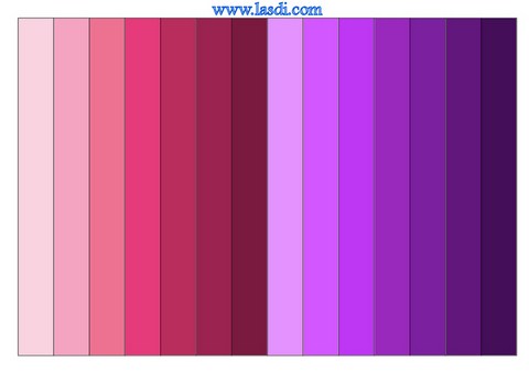 guirlande en papier à imprimer rose et violet