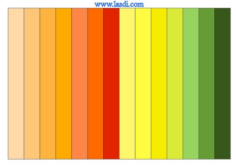 guirlande en papier à imprimer jaune et vert