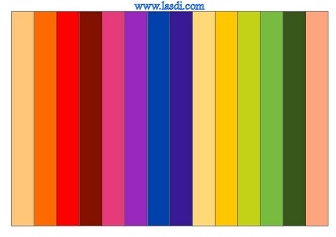 guirlande en papier à imprimer modèle coloré