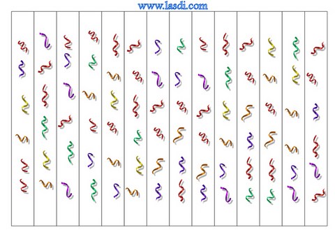 guirlande en papier à imprimer motifs fête et cotillons