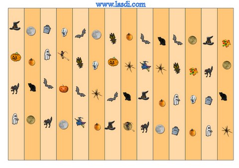 guirlande en papier à imprimer thème Halloween