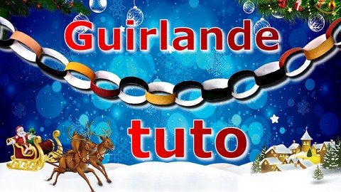réalisez une guirlande anneaux en papier, DIY