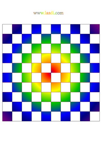 jeu de dames en carton à imprimer damier multicolore