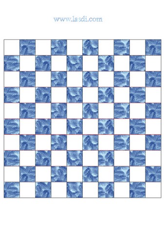 jeu de dames en carton à imprimer damier bleu