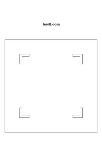 lanterne chinoise en carton à imprimer base structure