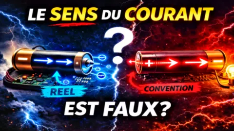 Sens Du Courant Électrique : Du + Vers Le −