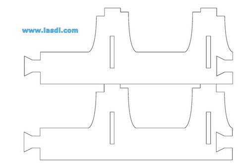 luge apéritif en carton à imprimer rallonge page 1
