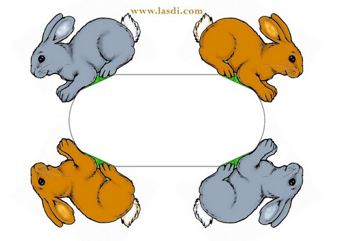 panier de pâques à imprimer modèles décoratifs animaux