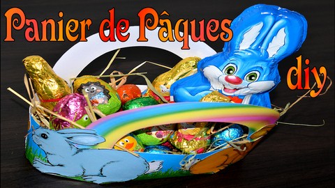 création d'un panier de pâques pour les enfants