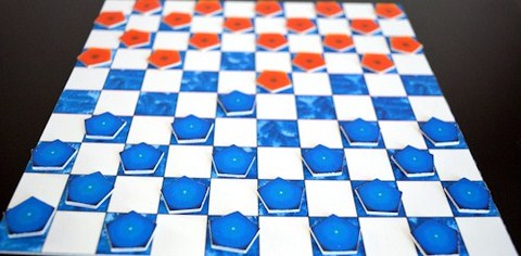 fabrication d'un jeu de dames en carton, DIY
