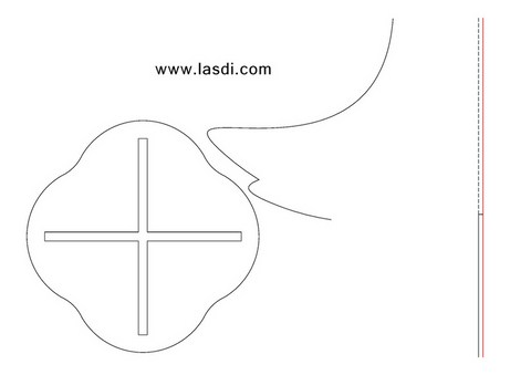 sapin de noël en carton à imprimer pièce support 3