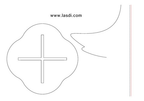 sapin de noël en carton à imprimer pièce support 2