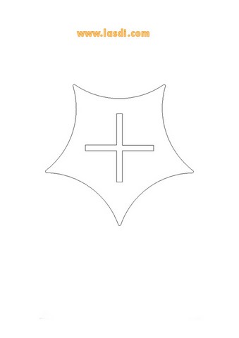 présentoir sapin de noël en carton à imprimer étoile 4