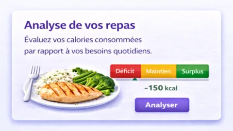 Calcul IMC avec silhouette et indicateur de corpulence