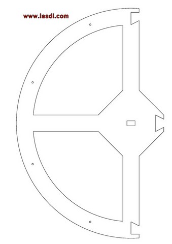 grande roue en carton à imprimer roue partie 1