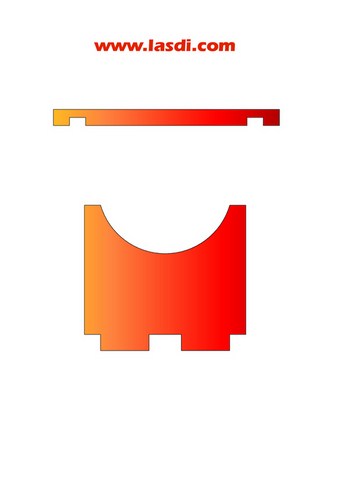 range-bouteilles en carton à imprimer support base (x1)