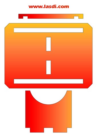 range-bouteilles en carton à imprimer pièce centrale (x1)