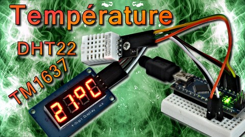 thermomètre arduino dht22 tm1637