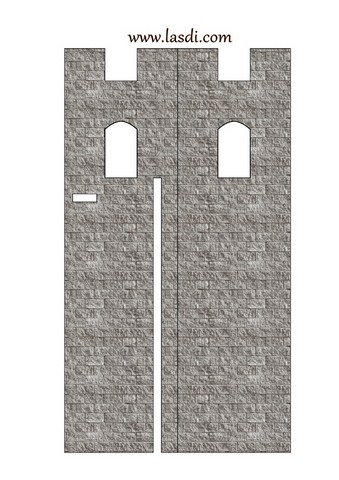 château fort en carton à imprimer tours finition