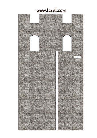 château fort en carton à imprimer tours finition